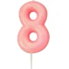 Kakelys - Nummer 8 - Glitter Rosa