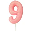 Kakelys - Nummer 9 - Glitter Rosa