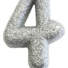 Kakelys - Nummer 4 - Glitter Sølv