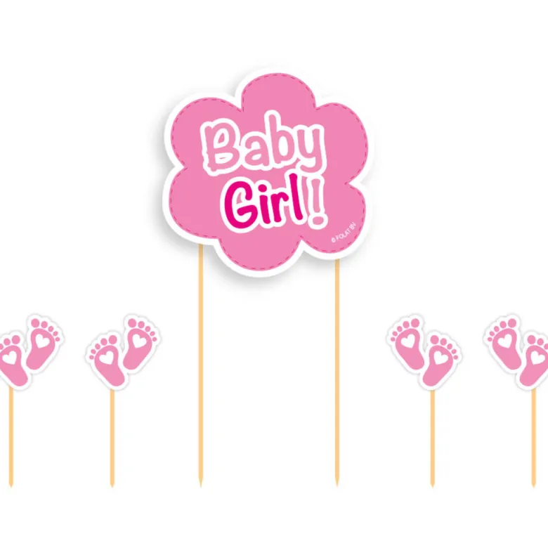 Kaketopper Pinne - Baby Girl Babyshower