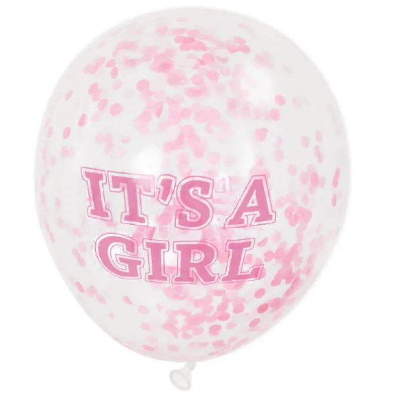Konfettiballonger - Baby Shower Girl