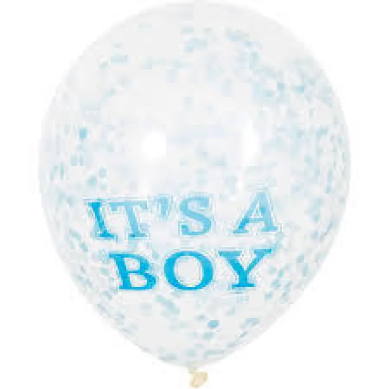 Konfettiballonger - Baby Shower Boy