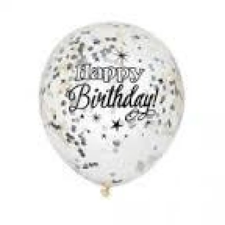 Konfettiballonger - Bursdag - Glitter