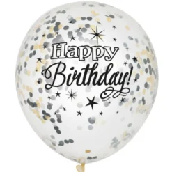 Konfettiballonger - Bursdag - Glitter