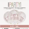 Konfettiballonger - "Happy Birthday"