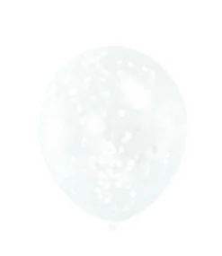 Konfettiballonger - Hvit