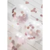 Konfettiballonger - Rosegull