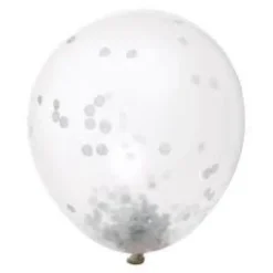 Konfettiballonger - Sølv