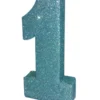 Nummer 1 Glitter Borddekorasjon -  Lys B