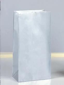 Papirposer - Sølv Metallic