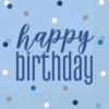 Papirservietter - "Happy Birthday"
