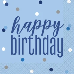Papirservietter - "Happy Birthday"