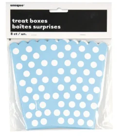 Popcorn Box - Lys Blå Dots