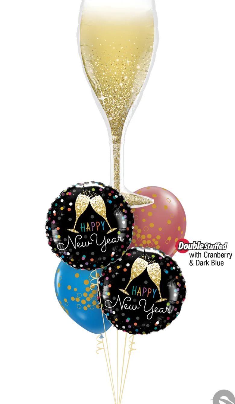 Premium Ballongfigur - Champagneglass