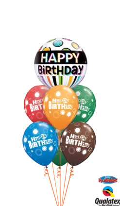 Premium Bubbleballong - "Happy Birthday"