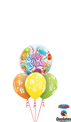 Premium Bubbleballong - "Happy Birthday"
