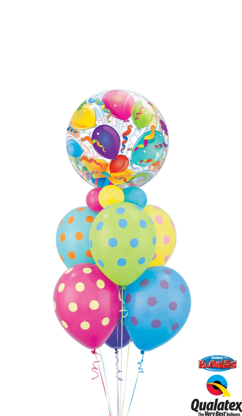 Premium Bubbleballong - "Happy Birthday"