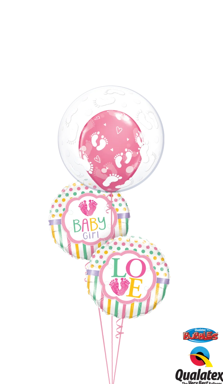Premium Bubbleballong - Hvite Fotavtrykk
