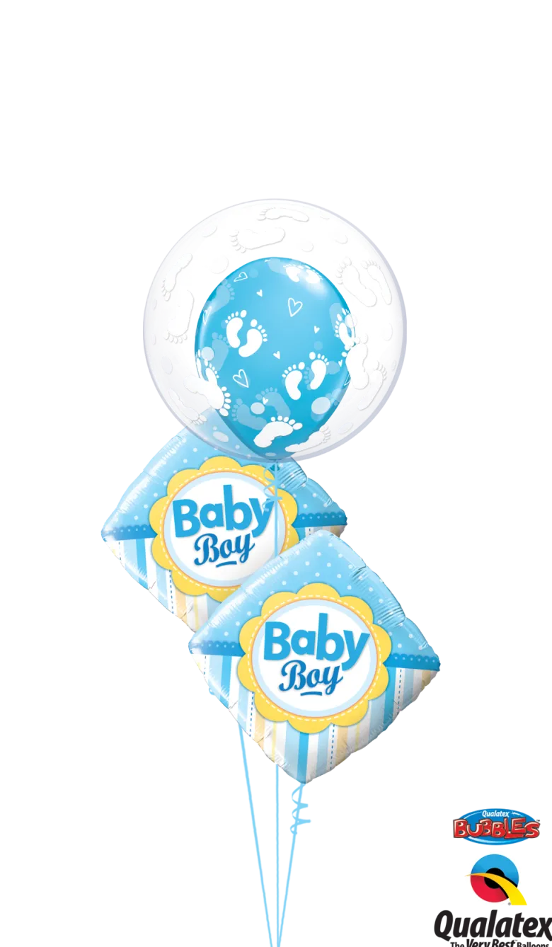 Premium Bubbleballong - Hvite Fotavtrykk