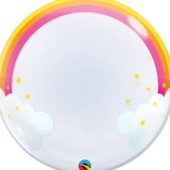 Premium Bubbleballong - Regnbue