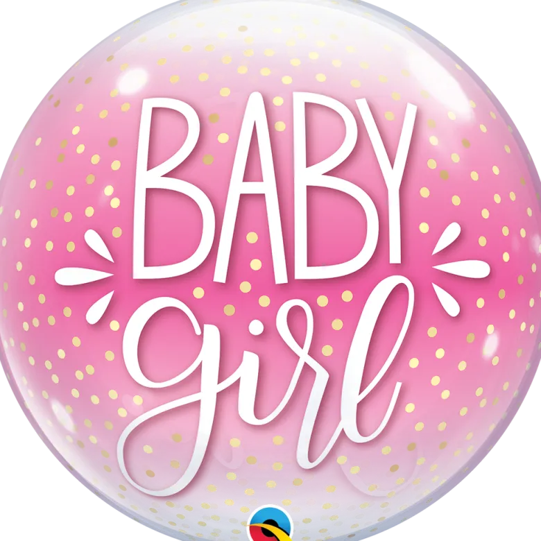 Premium Folieballong - "Baby Girl"