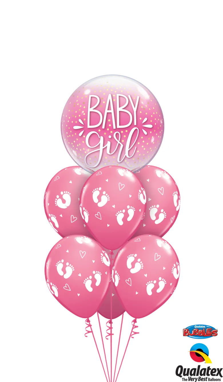 Premium Folieballong - "Baby Girl"