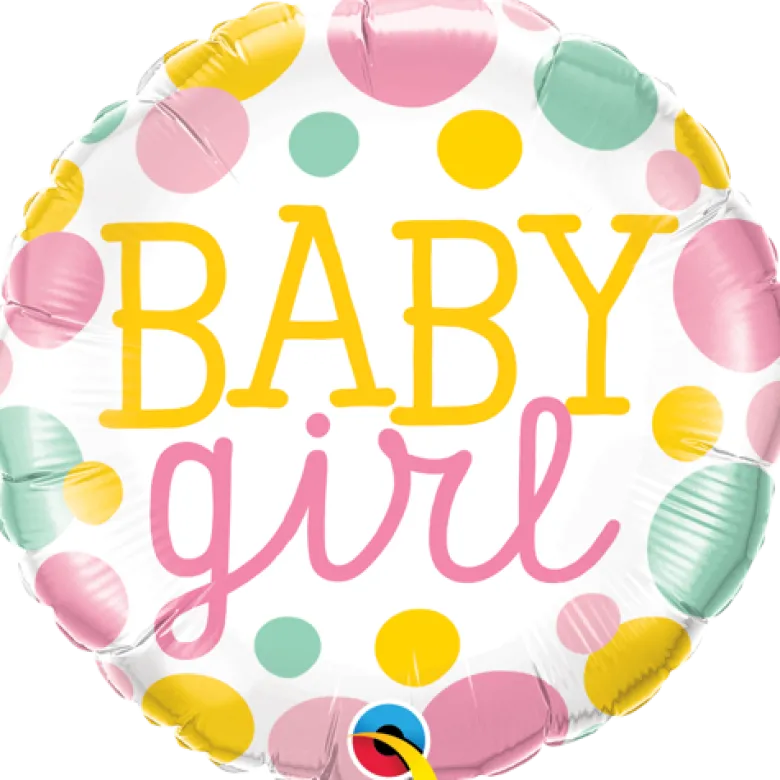 Premium Folieballong - "Baby Girl"