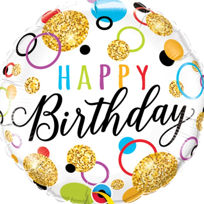 Premium Folieballong - "Happy Birthday"