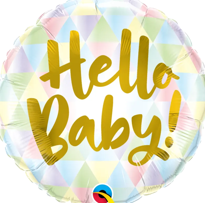 Premium Folieballong - "Hello Baby"