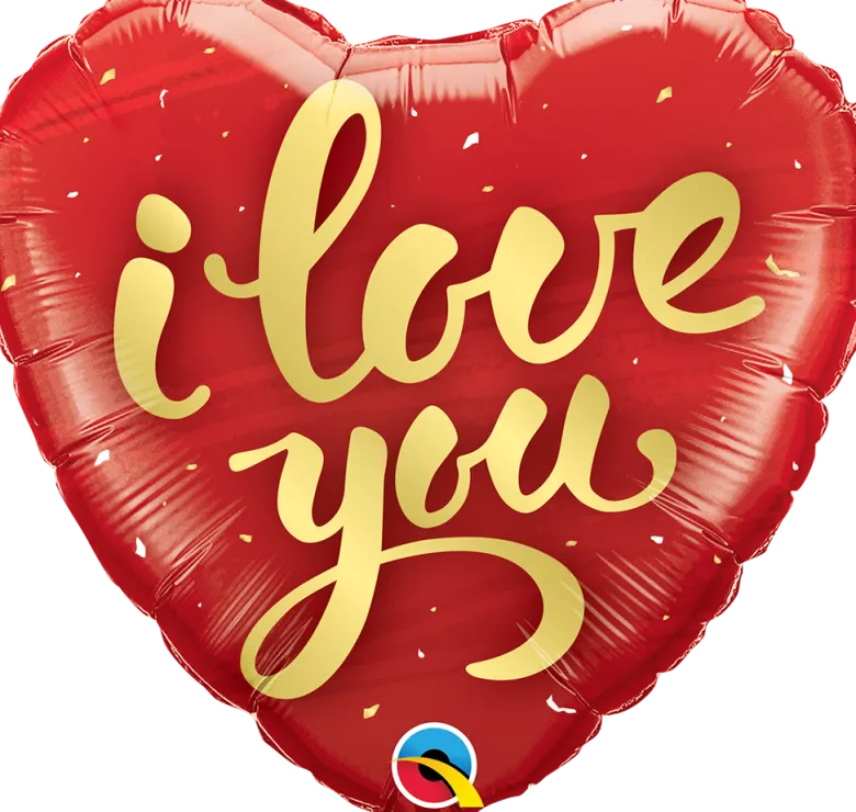 Premium Folieballong - Hjerte I Love You