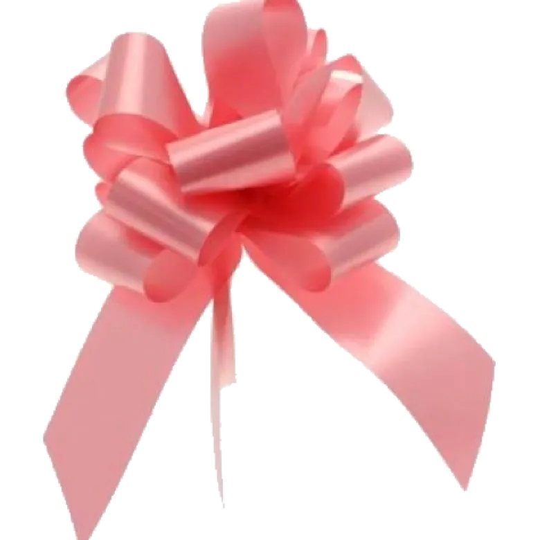 Pull bows: Pink 50 mm