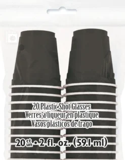 Shotteglass Plast - Svart
