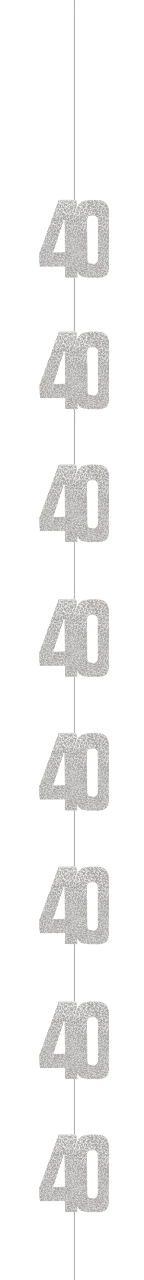 Sort & Sølv Glitz - #40