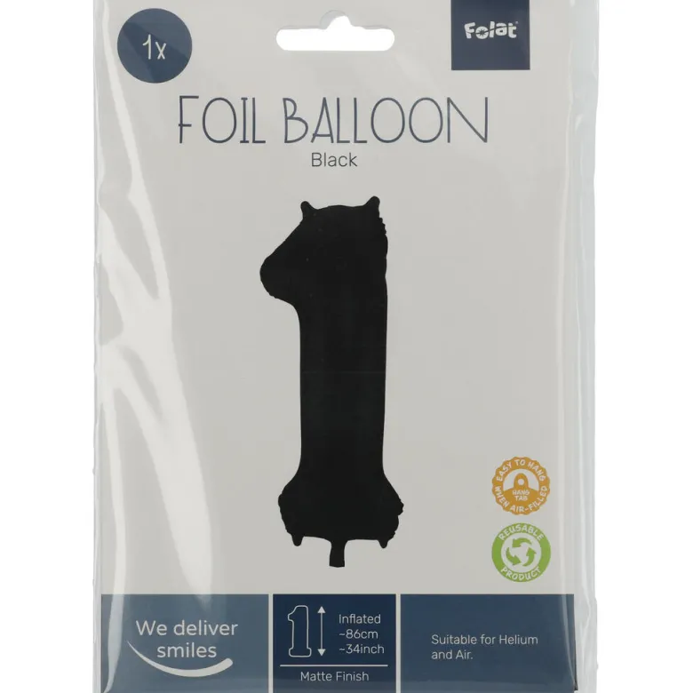 Tallballong Folie - Nummer 1 - Sort
