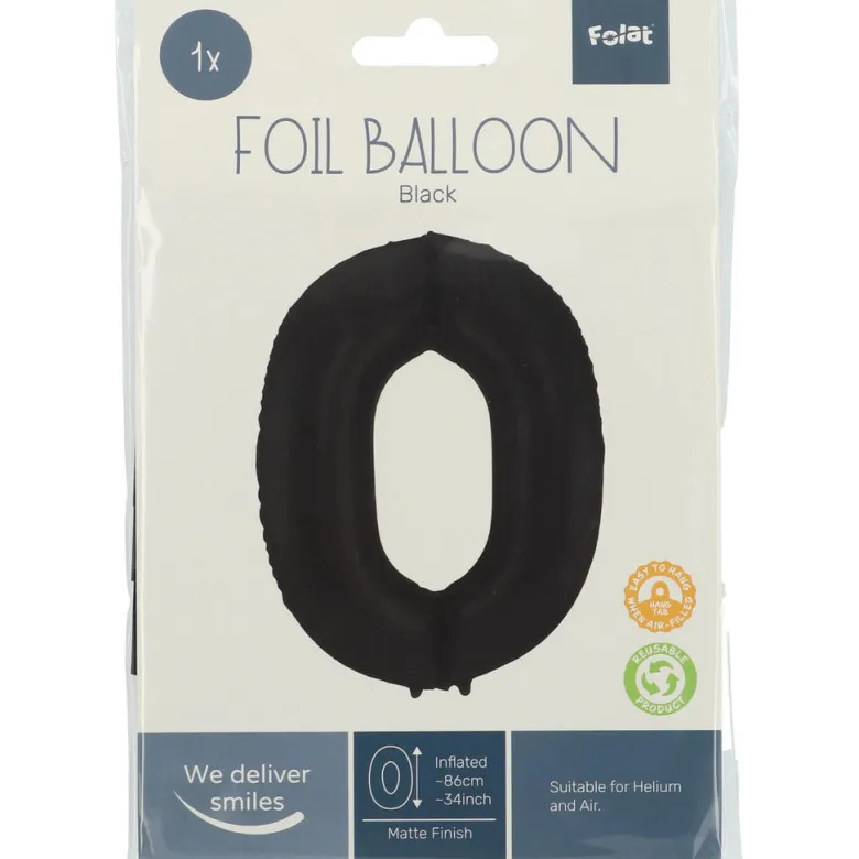 Tallballong Folie - Nummer 0 - Sort