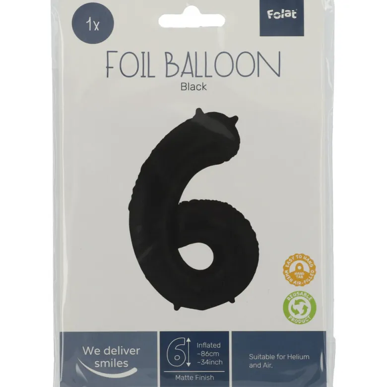 Tallballong Folie - Nummer 6 - Sort