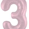 Tallballong - Nummer 3 -Pastel Rosa Matt