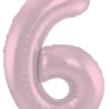 Tallballong - Nummer 6 -Pastel Rosa Matt