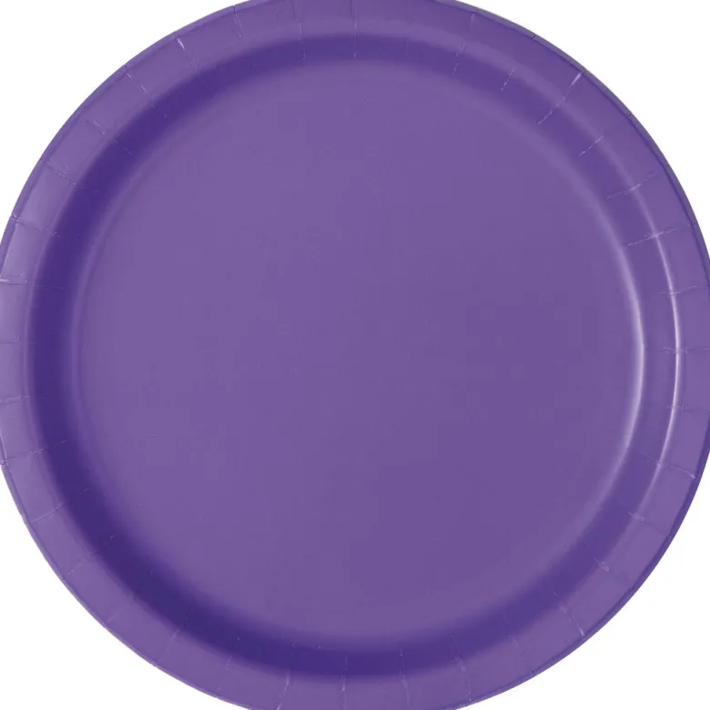 Tallerkener - Neon Lilla - Papp
