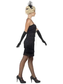 20-talls kjole - Flapper - Sort