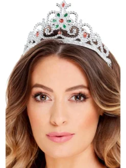 Tiara - Edelstener Blomst - Sølv
