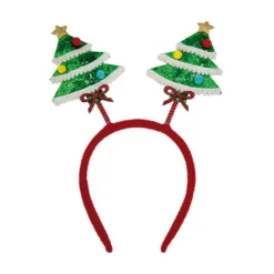 Tiara juletre med glitter