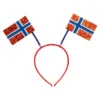 Tiara med Norske flagg